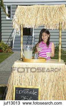 Stock Photo - young girl selling 
lemonade. fotosearch 
- search stock 
photos, pictures, 
images, and photo 
clipart