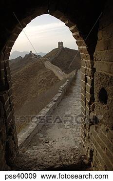 Stock Photograph - ancient great 
wall over mountains, 
china. fotosearch 
- search stock 
photos, pictures, 
images, and photo 
clipart