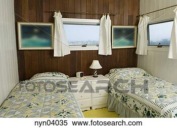 Stock Image - bedroom with two 
beds. fotosearch 
- search stock 
photos, pictures, 
images, and photo 
clipart