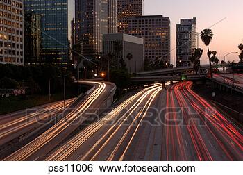 Stock Photo - city skyline and 
freeway, los angeles. 
fotosearch - search 
stock photos, 
pictures, images, 
and photo clipart