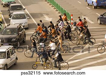 Stock Image - commuter traffic 
on urban road 
in beijing, china. 
fotosearch - search 
stock photos, 
pictures, images, 
and photo clipart