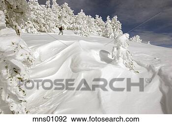 Stock Photo - cross-country 
skier in snow. 
fotosearch - search 
stock photos, 
pictures, images, 
and photo clipart