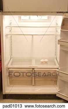 Stock Photo - empty refrigerator. 
fotosearch - search 
stock photos, 
pictures, images, 
and photo clipart