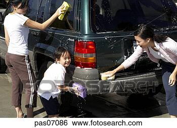 Stock Photo - family washing 
the car. fotosearch 
- search stock 
photos, pictures, 
images, and photo 
clipart
