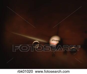 Stock Photography - front view of 
airplane in flight. 
fotosearch - search 
stock photos, 
pictures, images, 
and photo clipart