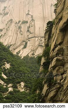Stock Photograph - low angle view 
of hua shan mountain. 
fotosearch - search 
stock photos, 
pictures, images, 
and photo clipart
