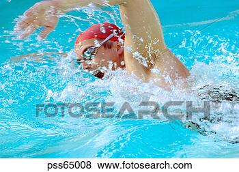 Stock Photo - man swimming in 
swimming pool. 
fotosearch - search 
stock photos, 
pictures, images, 
and photo clipart