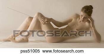 Stock Image - nude woman stretching. 
fotosearch - search 
stock photos, 
pictures, images, 
and photo clipart