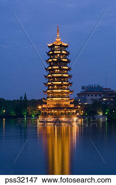 Picture - pagoda in guilin, 
china. fotosearch 
- search stock 
photos, pictures, 
images, and photo 
clipart