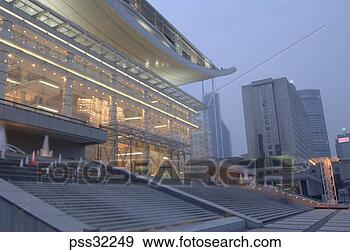 Stock Photograph - shanghai grand 
theatre at dusk, 
huangpu district, 
shanghai, china. 
fotosearch - search 
stock photos, 
pictures, images, 
and photo clipart