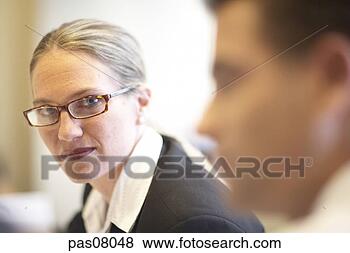 Stock Photo - solemn businesswoman. 
fotosearch - search 
stock photos, 
pictures, images, 
and photo clipart