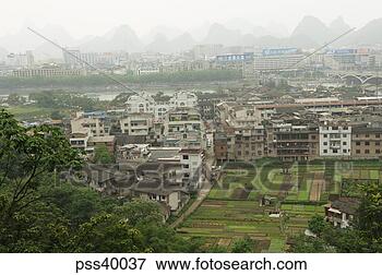 Picture - tenement district 
of guilin, china. 
fotosearch - search 
stock photos, 
pictures, images, 
and photo clipart