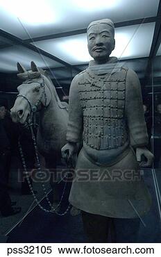 Stock Image - terracotta soldiers 
in the mausoleum 
of emperor qin 
shi huang. fotosearch 
- search stock 
photos, pictures, 
images, and photo 
clipart