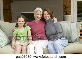 Stock Photograph - three generations 
of women sitting. 
fotosearch - search 
stock photos, 
pictures, images, 
and photo clipart