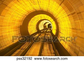 Stock Photo - timed exposure 
of the bund subway 
tunnel, shanghai. 
fotosearch - search 
stock photos, 
pictures, images, 
and photo clipart