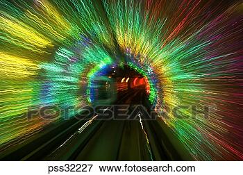 Picture - timed exposure 
inside subway 
tunnel. fotosearch 
- search stock 
photos, pictures, 
images, and photo 
clipart