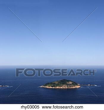 Stock Image - aerial view of 
tropical island, 
rio de janiero. 
fotosearch - search 
stock photos, 
pictures, images, 
and photo clipart
