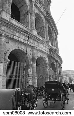 Stock Photo - carriages outside 
roman coliseum. 
fotosearch - search 
stock photos, 
pictures, images, 
and photo clipart