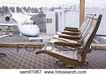 Picture - chairs in an airport 
lounge. fotosearch 
- search stock 
photos, pictures, 
images, and photo 
clipart