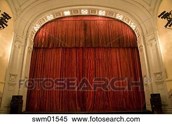 Stock Image - closed stage curtains 
in theater building. 
fotosearch - search 
stock photos, 
pictures, images, 
and photo clipart