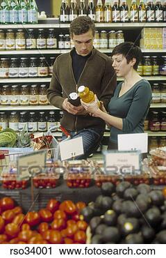 Stock Photography - couple grocery 
shopping. fotosearch 
- search stock 
photos, pictures, 
images, and photo 
clipart