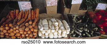 Stock Photography - crates of vegetables 
at farmer's market. 
fotosearch - search 
stock photos, 
pictures, images, 
and photo clipart
