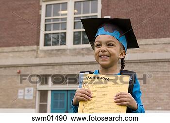 Stock Photography - girl of african 
descent holding 
homework. fotosearch 
- search stock 
photos, pictures, 
images, and photo 
clipart