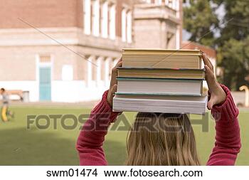 Stock Photo - girl balancing 
books on her head. 
fotosearch - search 
stock photos, 
pictures, images, 
and photo clipart