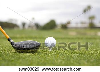 Stock Photograph - golf ball on tee. 
fotosearch - search 
stock photos, 
pictures, images, 
and photo clipart