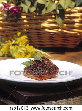 Stock Photo - grilled salmon 
with mint garnish. 
fotosearch - search 
stock photos, 
pictures, images, 
and photo clipart