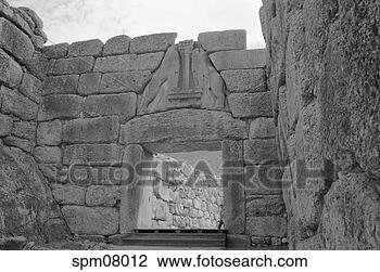 Stock Photo - the lions gate, 
mycenae, greece. 
fotosearch - search 
stock photos, 
pictures, images, 
and photo clipart
