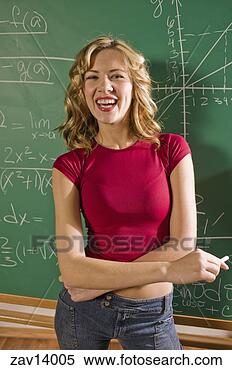 Stock Image - math teacher by 
blackboard. fotosearch 
- search stock 
photos, pictures, 
images, and photo 
clipart
