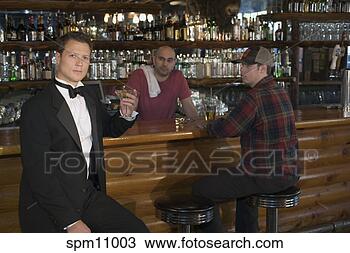 Stock Photo - men at bar. fotosearch 
- search stock 
photos, pictures, 
images, and photo 
clipart