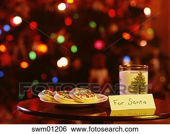 Stock Photo - milk and cookies 
left for santa 
claus. fotosearch 
- search stock 
photos, pictures, 
images, and photo 
clipart