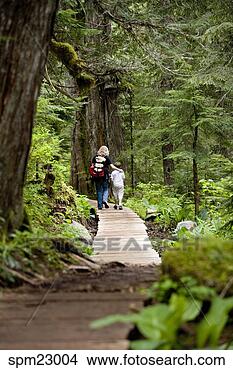 Stock Photo - mother and child 
walking in woods. 
fotosearch - search 
stock photos, 
pictures, images, 
and photo clipart
