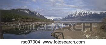 Stock Photo - mountains with 
river and bridge 
in alaska. fotosearch 
- search stock 
photos, pictures, 
images, and photo 
clipart