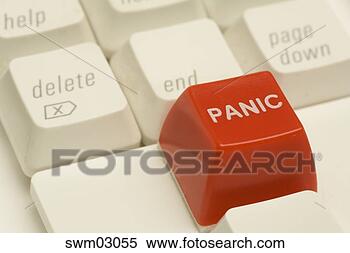 Stock Image - panic button on 
computer keyboard. 
fotosearch - search 
stock photos, 
pictures, images, 
and photo clipart