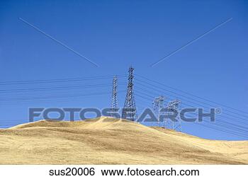 Stock Photo - power lines on 
hillside, golden 
hills, california, 
united states. 
fotosearch - search 
stock photos, 
pictures, images, 
and photo clipart
