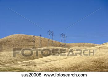 Stock Photo - power lines on 
hillside, golden 
hills, california, 
united states. 
fotosearch - search 
stock photos, 
pictures, images, 
and photo clipart
