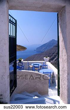 Stock Photo - stairs in holiday 
villa, fira, greek 
island, santorini, 
greece. fotosearch 
- search stock 
photos, pictures, 
images, and photo 
clipart