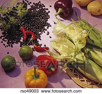 Stock Photo - sweet corn and 
peppers. fotosearch 
- search stock 
photos, pictures, 
images, and photo 
clipart