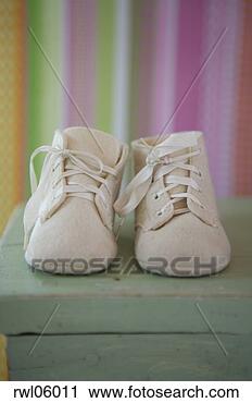 Stock Photography - vintage baby booties. 
fotosearch - search 
stock photos, 
pictures, images, 
and photo clipart