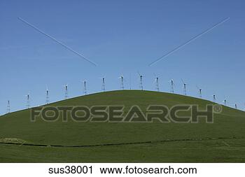 Stock Photography - windmills on hill. 
fotosearch - search 
stock photos, 
pictures, images, 
and photo clipart