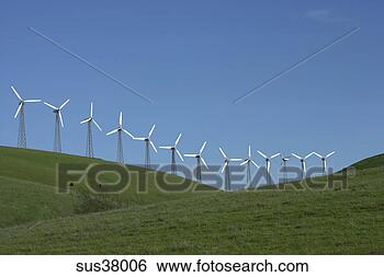 Stock Photo - windmills on hill. 
fotosearch - search 
stock photos, 
pictures, images, 
and photo clipart