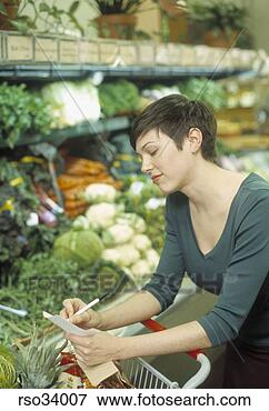 Picture - woman shopping 
for produce. fotosearch 
- search stock 
photos, pictures, 
images, and photo 
clipart