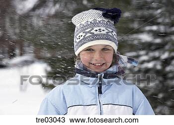 Stock Photo - young girl standing 
in blizzard. fotosearch 
- search stock 
photos, pictures, 
images, and photo 
clipart