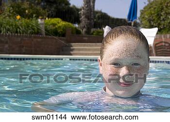 Stock Photo - young girl swimming 
in swimming pool. 
fotosearch - search 
stock photos, 
pictures, images, 
and photo clipart