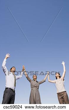 Stock Photo - businesspeople 
with arms raised. 
fotosearch - search 
stock photos, 
pictures, images, 
and photo clipart