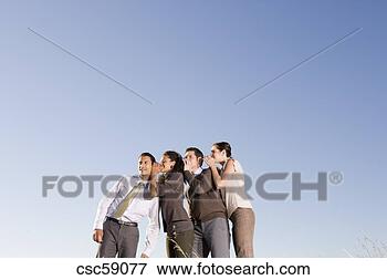 Picture - businesspeople 
telling secret. 
fotosearch - search 
stock photos, 
pictures, images, 
and photo clipart