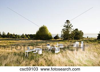 Stock Photo - desks and water 
cooler in field. 
fotosearch - search 
stock photos, 
pictures, images, 
and photo clipart